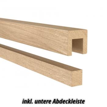Winkel L-Handlauf Eiche Eckig 45x45 mit Gelenk verstellbar - System X25
